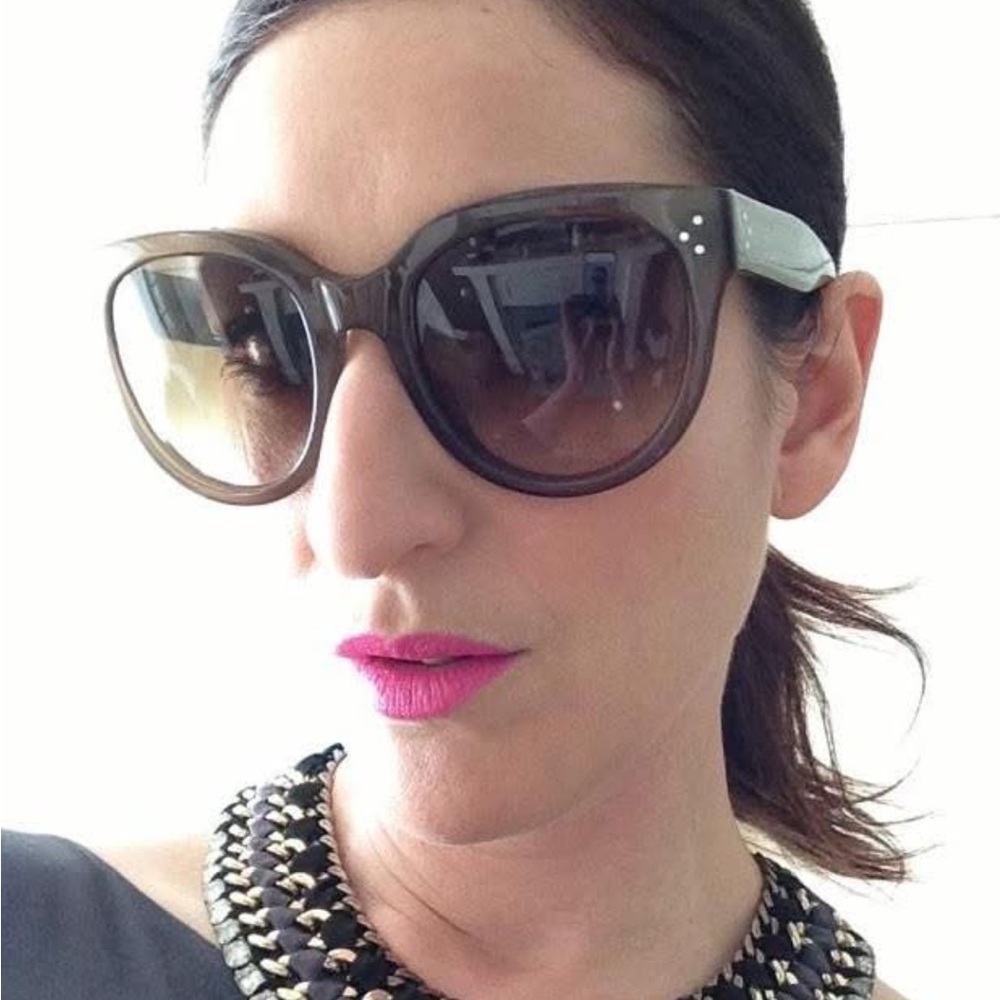 Celine Brown Cat-Eye Sunglasses with Gradient Lenses